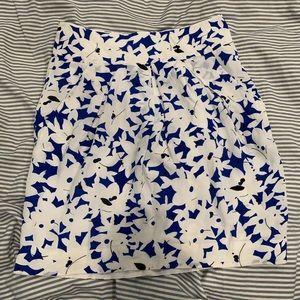 ANTHROPOLOGIE (ODILLE) FLORAL SILK SKIRT SIZE 6